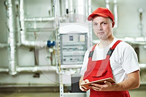 Boiler heating system worker