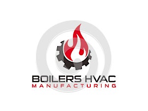 Boilers hvac business logo for appeal to high end residential customers and commercial customers that shows the customer elite