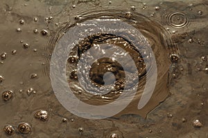 Boiling mud pool in Wai-O-Tapu thermal wonderland, Rotorua, North Island of New Zealand. Rotorua area is well known for geothermal