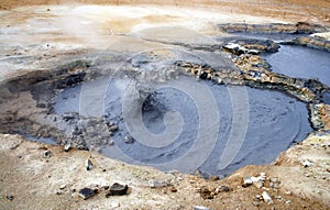 Boiling mudpool