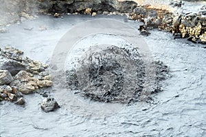 Boiling mudpool