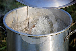 Boiling oil