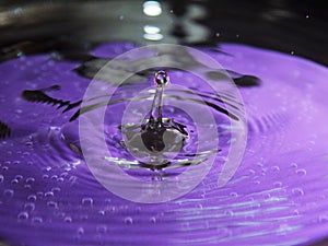 Boiling Purple Gravity Natural Water Drop