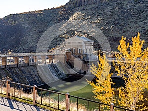 Boise River diversion Dam in autumn