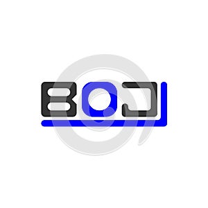 BOJ letter logo creative design with vector graphic, BOJ photo