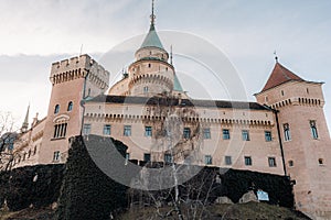 Bojnice castle in autumn time