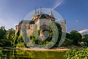 Bojnice castle with clear sky