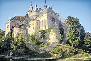 Bojnice castle landmark in western Slovakia, Europe