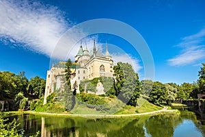 Bojnice Castle, a medieval castle in Bojnice town, Slovakia