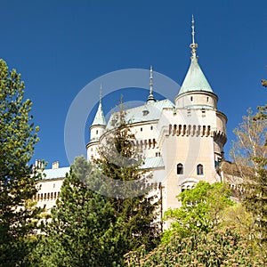 Bojnice castle near Prievidza town, Slovakia, Europe