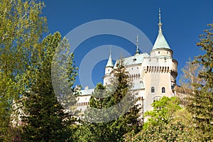 Bojnice castle near Prievidza town, Slovakia, Europe