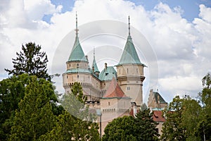 Bojnice castle in Slovakia