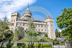 Bojnice castle in Slovakia, cultural heritage