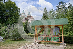 Bojnice castle in Slovakia