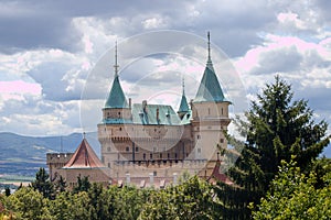 Bojnice castle in Slovakia