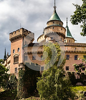 Bojnice medieval castle, UNESCO heritage in Slovakia