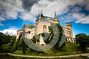 Bojnice medieval castle, UNESCO heritage in Slovakia