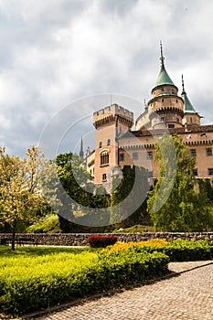 Bojnice medieval castle, UNESCO heritage in Slovakia