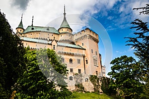 Bojnice medieval castle, UNESCO heritage in Slovakia