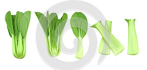 Bok choy vegetable set