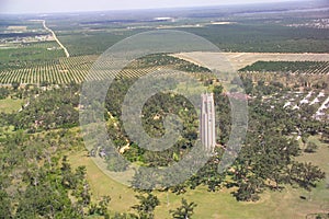 Bok Tower aerial view.