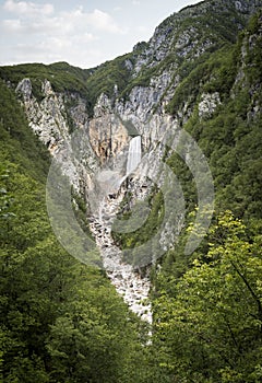 Boka waterfall in Slovenia