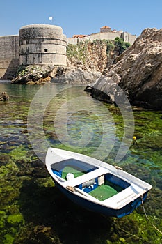 Bokar fort and city walls. Dubrovnik. Croatia