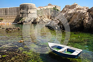 Bokar fort and city walls. Dubrovnik. Croatia