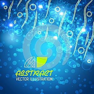 bokeh abstract background vector illustration