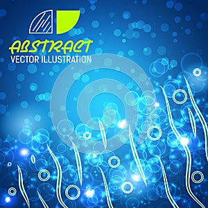 Bokeh abstract background vector illustration