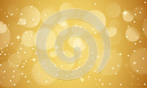 Bokeh Abstract Gold Light Background