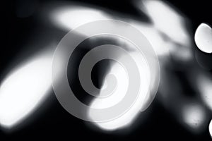 Bokeh background of blue colored lights of Christmas