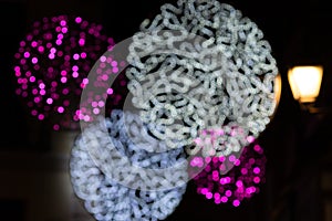 Bokeh of christmas lights