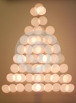 Bokeh Christmas tree