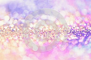 bokeh Colorfull Blurred abstract background for birthday, anniversary, wedding, new year eve or Christmas