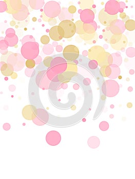 Bokeh confetti circles decoration holiday background