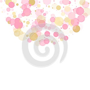 Bokeh confetti circles decoration holiday background