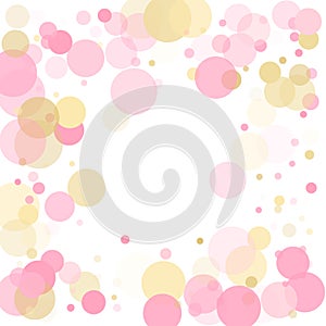 Bokeh confetti circles decoration holiday background