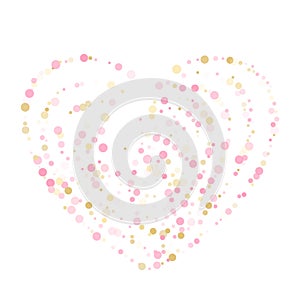 Bokeh confetti circles decoration holiday background.