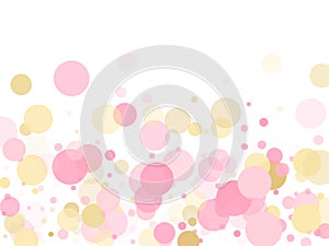 Bokeh confetti circles decoration holiday background.