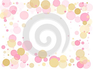 Bokeh confetti circles decoration holiday background.