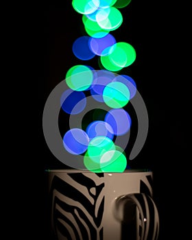 Bokeh defocused christmas lights