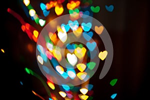 Bokeh hearts