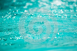 Bokeh light background in the pool.