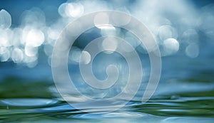 Bokeh light background in the pool