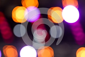 Bokeh from light on stage as abstract background