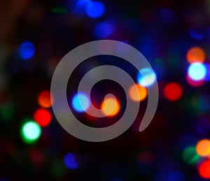 Abstract multicolored lights in blur