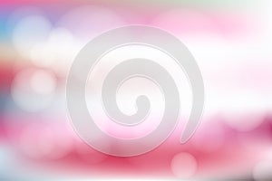 Bokeh lights on blurred pink background. Vector illustration.