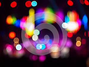 Bokeh lights colorful defocused for abstract background concept