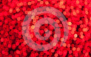 Bokeh red christmas illumunated magic lights background